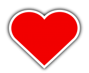 heart png with border