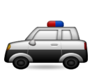 ios emoji police car