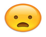 ios emoji frowning face with open mouth