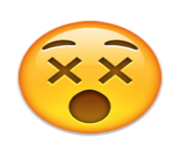 ios emoji dizzy face