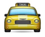 ios emoji oncoming taxi
