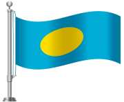 Palau Flag PNG Clip Art