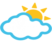 emoji android sun behind cloud