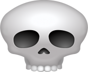 Skull Emoji Png apple hd high resolution