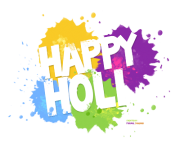 Happy Holi Text High Quality PNG