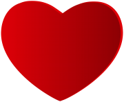 Large Red Heart PNG Clipart