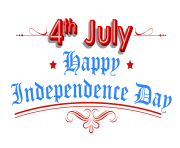 Happy Independence Day 4th July Clipart