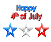 Happy 4th of July PNG Clipart Picture