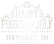 Happy 4th July Vintage PNG Clip Art Image