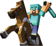 Steve riding Horse