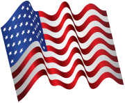 USA America Waving Flag PNG Clip Art Image