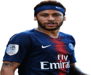 Neymar with Nike Logo Playing with PSG Team