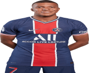 kylian mbappe psg number 7 png