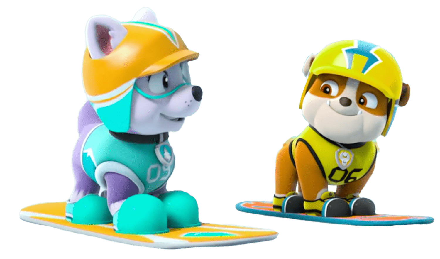 everest and rubble paw patrol clipart png