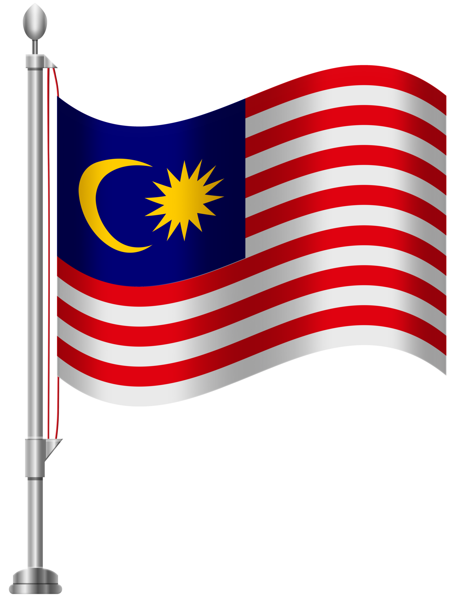 Bendera Malaysia Berkibar Png Fingerprint Clipart Thumb Impression 2048
