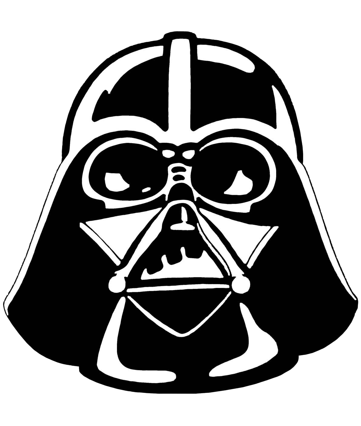 Darth Vader Stencil Star Wars Clipart