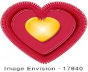 17640 gold and pink doily valentines day heart clipart by djart etuAD2 clipart
