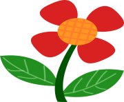 red flower clipart images