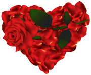 Heart of Roses PNG clipart