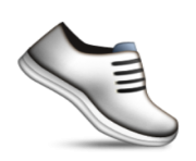 ios emoji athletic shoe
