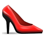 ios emoji high heeled shoe