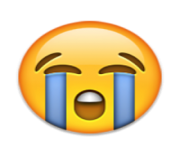 ios emoji loudly crying face