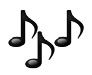 ios emoji multiple musical notes