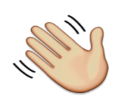 ios emoji waving hand sign