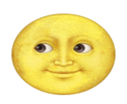 ios emoji full moon with face