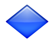 ios emoji large blue diamond