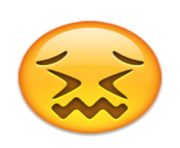 ios emoji confounded face