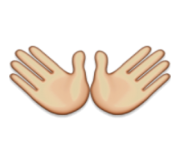 ios emoji open hands sign