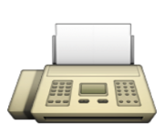 ios emoji fax machine