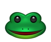 ios emoji frog face