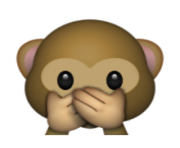 ios emoji speak no evil monkey