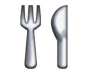 ios emoji fork and knife