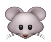 ios emoji mouse face