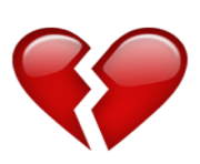 ios emoji broken heart