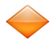 ios emoji large orange diamond