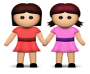 ios emoji two women holding hands