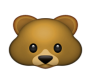 ios emoji bear face