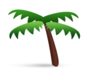 ios emoji palm tree