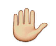ios emoji raised hand