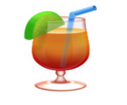 ios emoji tropical drink