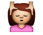 ios emoji face massage