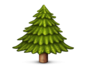 ios emoji evergreen tree