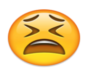 ios emoji tired face