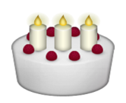 ios emoji birthday cake