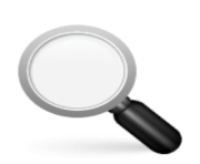 ios emoji left pointing magnifying glass