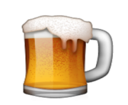 ios emoji beer mug